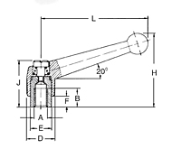 SS Adjustable clamping lever schematic