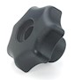 Product image - Metric Thru-Hole Plastic Hand Knobs