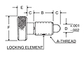 hand retractable plungers non-locking design derlin nose schematic